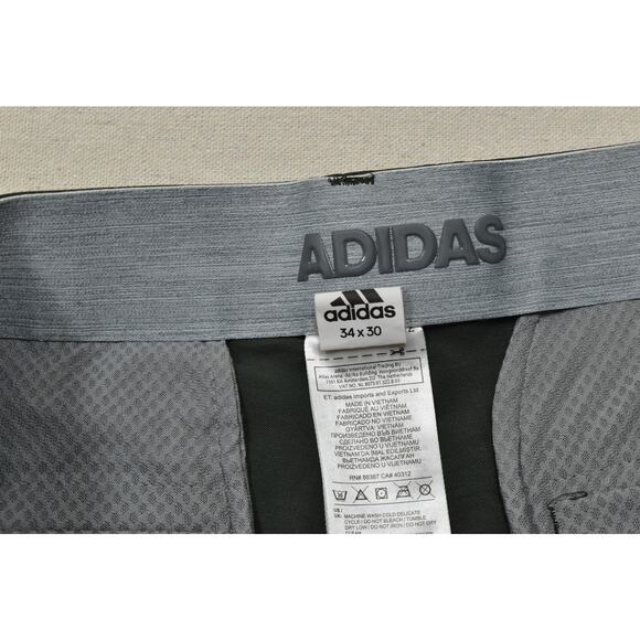 Adidas Men's Dark Green Golf Pants Straight Regular Size 34x30 Polyester - Picture 5 of 8